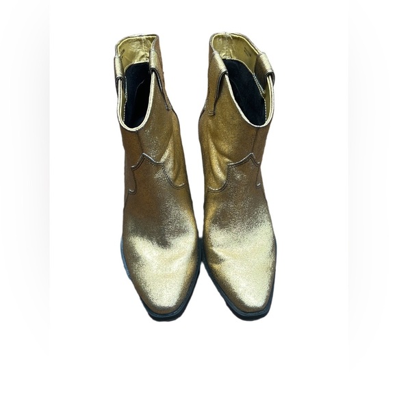 Womens Gold 'Bonnie' Cowgirl Boots by Chinese Laundry Size 8.5 - Picture 2 of 4